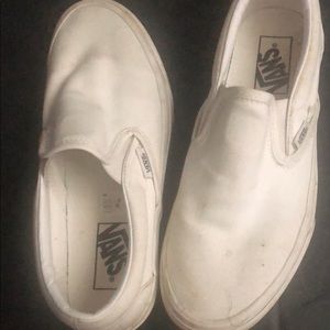 White vans size 8-8.5 womens!!